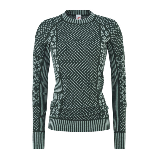 Kari Traa Smekker Long Sleeve, ulltrøye dame  L GRØNN