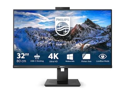 Philips 32" 4K IPS Skjerm med USB-C og innebygd webkamera 329P1H Philips 32" 4K IPS Skjerm med USB-C og innebygd webkamera 329P1H