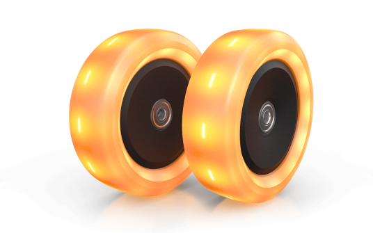 BERG Nexo Wheels 120x40mm Lights Orange BERG Nexo Wheels 120x40mm Lights Orange