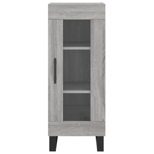 vidaXL Skjenk grå sonoma 34,5x34x90 cm konstruert tre