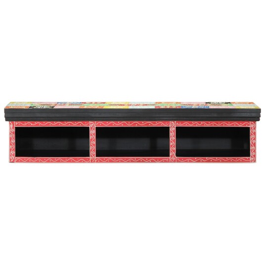 TV skap med hylle Flerfarget 100 x 30 x 22 cm Konstruert tre