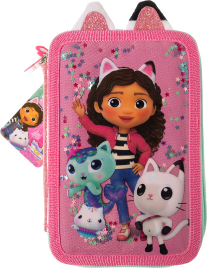 Gabby's Dollhouse - Double Pencil Case w/Content  033708500 