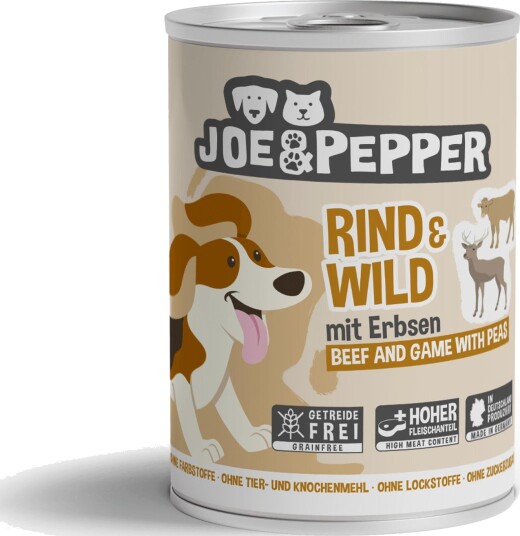 Joe & Pepper våtfôr Våtfôr til Hund Vilt & Erter Storfe 400 g Joe & Pepper våtfôr Våtfôr til Hund Vilt & Erter Storfe 400 g