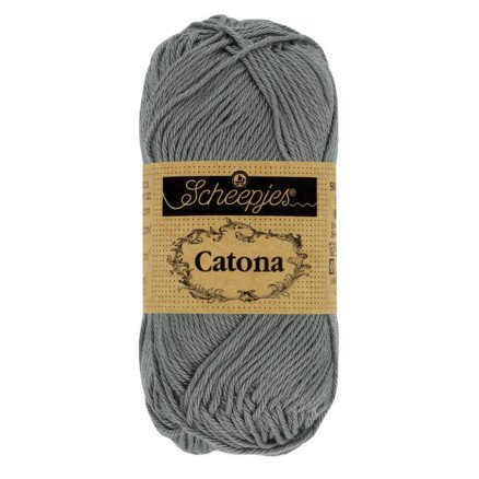 Scheepjes Catona Garn 242 Metallgrå - 10g Scheepjes Catona Garn 242 Metallgrå - 10g