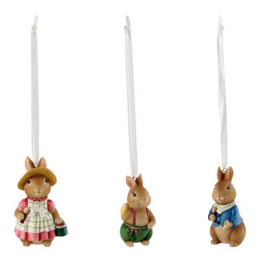 Villeroy & Boch Spring Fantasy ornament kanin 3 stk multi