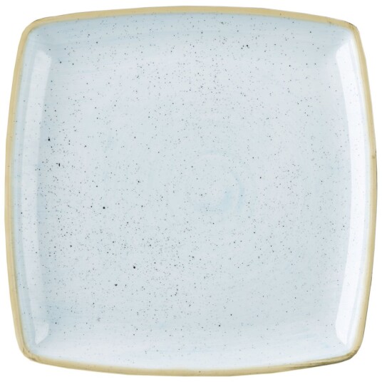 Churchill Fat Stonecast Duck Egg kvadratisk 26.8 cm (B) Lyseblå/Brun 6 Stykk / Forpakning
