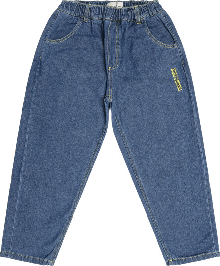 Bobo Choses Taxi Saurus Tag Denim Pants   Navy   110