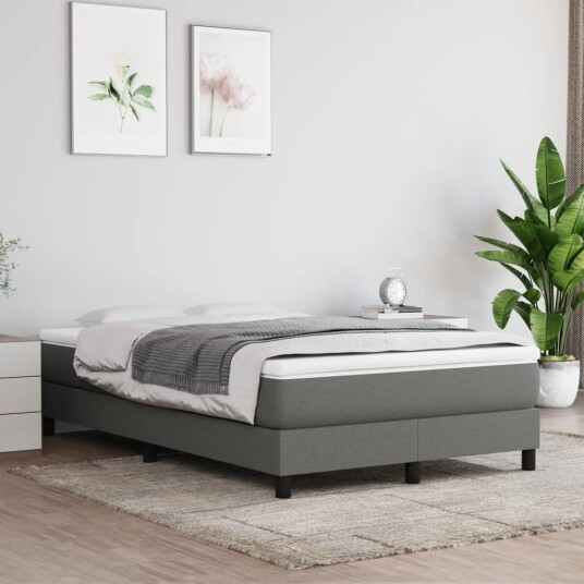 vidaXL Pocket Spring Sengemadrass Medium Mørkegrå 120x200x20 cm Stoff vidaXL Pocket Spring Sengemadrass Medium Mørkegrå 120x200x20 cm Stoff
