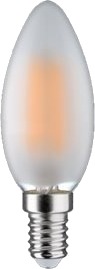 Leduro Filament Mat Led Filamentlyspære Form: C37 E14 6 W Klasse E 3000 K Leduro Filament Mat Led Filamentlyspære Form: C37 E14 6 W Klasse E 3000 K