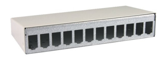 Btr E-Dat Modul - Modulært Innføringshus - Ren Hvit Ral 9010 - 12 Porter