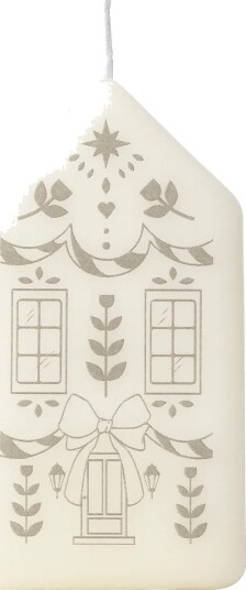 Broste Copenhagen Casa blokklys White Silver