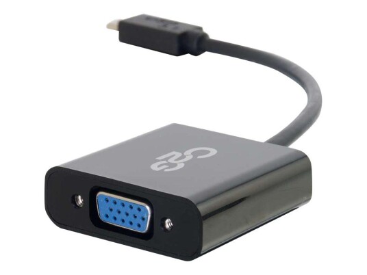 C2G USB 3.1 USB Type C to VGA Adapter - USB C to VGA Black - ekstern videoadapter - svart