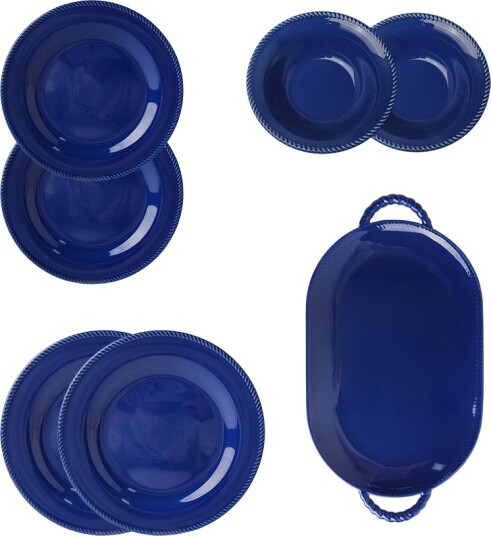 Seasons Summer Collection Marine Servisesett Porselen