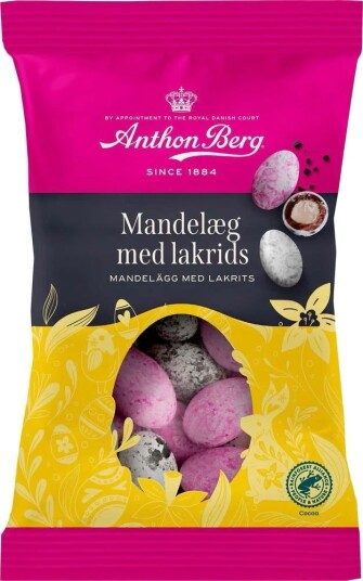 Anthon Berg Mandel Egg med Lakris 215 gram