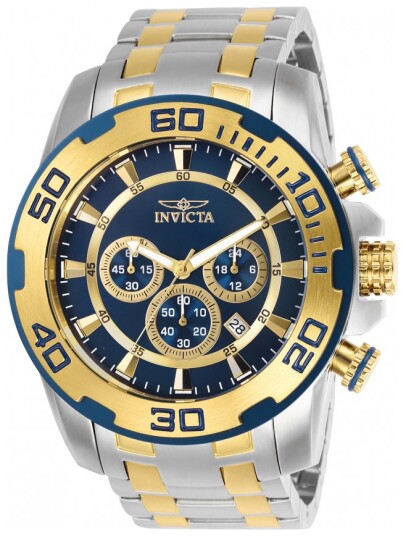 Invicta Herreklokke 26296 Pro Diver Blå/Gulltonet stål Ø50 mm Invicta Herreklokke 26296 Pro Diver Blå/Gulltonet stål Ø50 mm