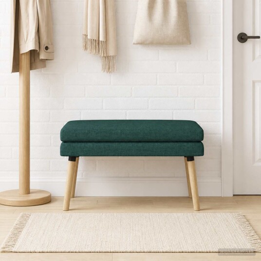 vidaXL Dobbel-lags benk Mørkegrønn 80 x 40 x 47 cm Stoff