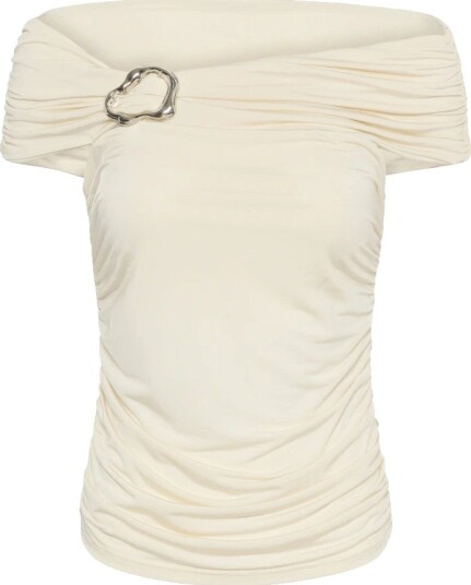 Gestuz Gzlaily Off Shoulder Top Cream XL Gestuz Gzlaily Off Shoulder Top Cream XL