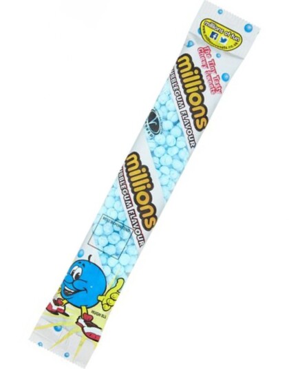 Millions Godteri Tube med Tyggegummismak