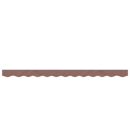 Erstatningsstoff for markisekappe brun stripe 3 m 367780