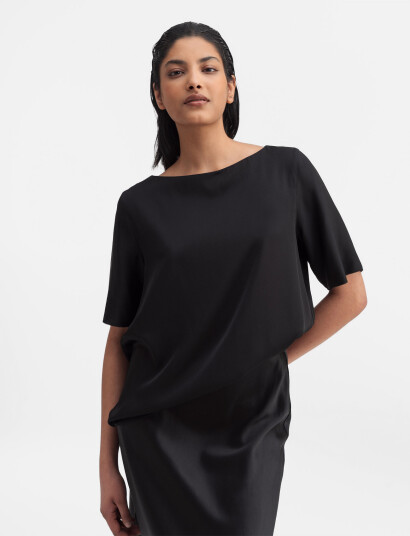Ahlvar Gallery Yoli Silk Blouse - Black - XL Ahlvar Gallery Yoli Silk Blouse - Black - XL