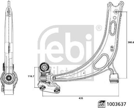 FEBI BILSTEIN 1003637 Bærearm