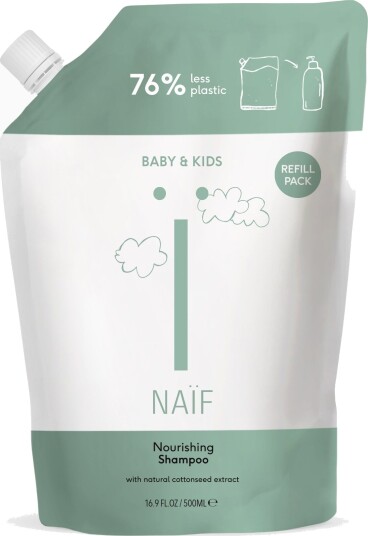 NAÏF Baby & Kids Nourishing Shampoo Refill Pack 500 ml NAÏF Baby & Kids Nourishing Shampoo Refill Pack 500 ml