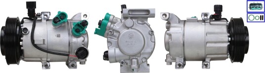 AC-kompressor ELSTOCK 51-1544