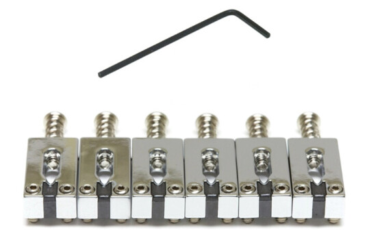 Graph Tech String Saver Pg-8220-0c Prs Style Saddles,Brushedsteel,6-Str-Chr