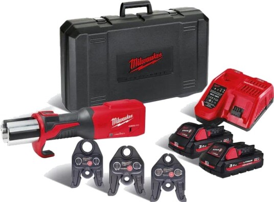 Milwaukee Pressverktøy M18 ONEBLHPT-302C 18V, 2x3.0Ah TH-SET