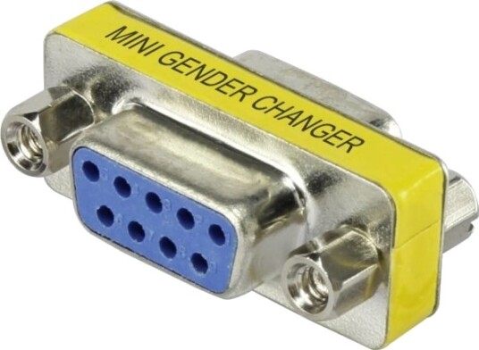 Renkforce Rf-4230660 Kabeltilkoblings-/Kjønn-Adapter D-Sub 9-Pins Metallisk Gul (29039C205)