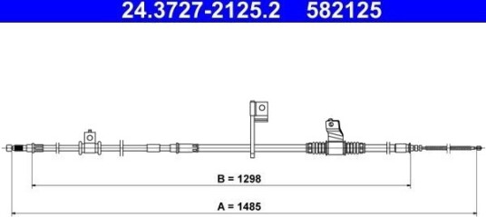 ATE 24.3727 2125.2 Tautrekk håndbremse