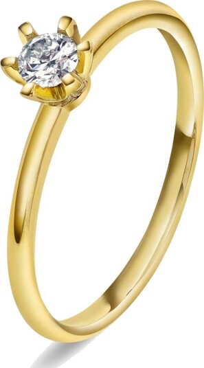 Vida By Pan Jewelry Vida ring i gull med dia 0,20 ct TWSI størrelse Vida ring i gull med dia 0,20 ct TWSI 58