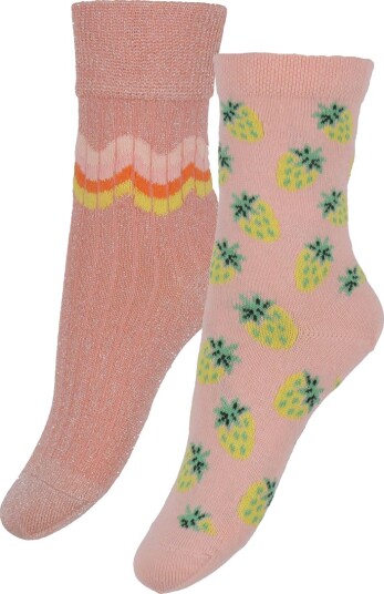 Molo Sokker Nomi 2 pack Varm Coral Molo 31/34 Sokker Rosa 31 34