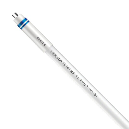 Philips LED Lysrør T5 MASTER Instantfit Electronic (HF) High Efficiency 11.5W 1600lm - 830 varm hvit | 85cm - dimbar - erstatter 21W Philips LED Lysrør T5 MASTER Instantfit Electronic (HF) High Efficiency 11.5W 1600lm - 830 varm hvit | 85cm - dimbar - erstatter 21W