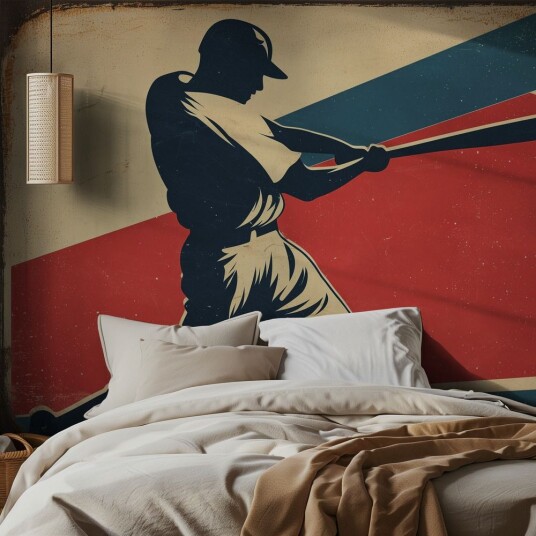 Tapet   Vintage Baseball Design
