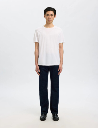 Selected Slh196-Straight Ben Kori Jeans Noos - Navy - 36 x 34