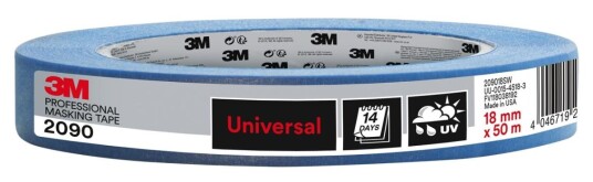 3m™ profesjonell maskeringstape 2090 18 mm x 50 m 1 rull/pakke 3m™ profesjonell maskeringstape 2090 18 mm x 50 m 1 rull/pakke
