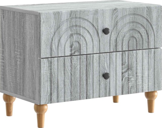  Nattbordskap Grå sonoma 62 x 34,5 x 48 cm Konstruert tre