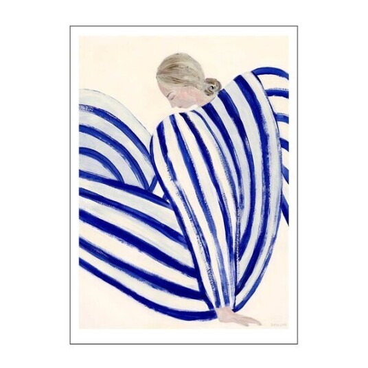 Poster & Frame The Poster Club x Sofia Lind poster 30x40 cm blue stripe at concorde Poster & Frame The Poster Club x Sofia Lind poster 30x40 cm blue stripe at concorde