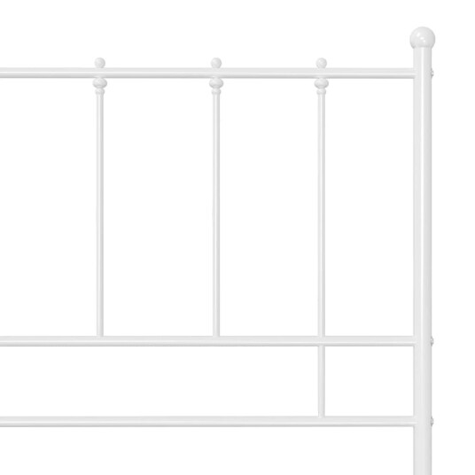 vidaXL Sengeramme hvit metall 140x200 cm
