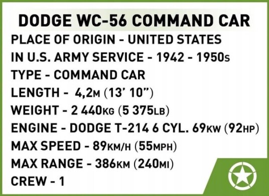 Cobi Dodge WC-56 Command Car