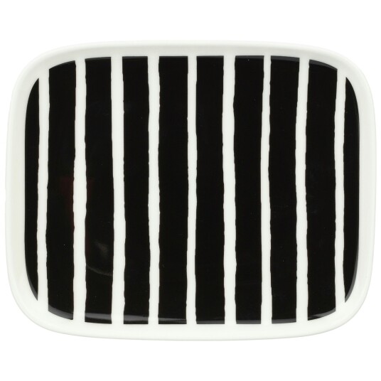 Piccolo Sidetallerken 12x15 cm Sort / Hvit