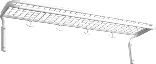Essem Design Classic Hatthylle enkel 120 cm Hvit Hvit