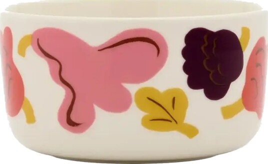 Marimekko Home Kukasta Kukkaan Bowl 5Dl White 12.5X 7CM Marimekko Home Kukasta Kukkaan Bowl 5Dl White 12.5X 7CM