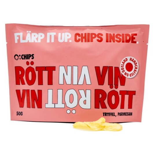 Chips til rødvin Trøffel Parmesan 50 g