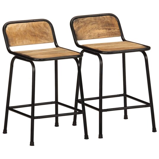Barkrakker 2 stk 46x35,5x70 cm grovt heltre mangotre 8721102922305 Barkrakker 2 stk 46x35,5x70 cm grovt heltre mangotre 8721102922305