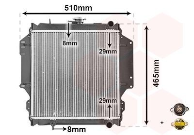Radiator VAN WEZEL 52002012