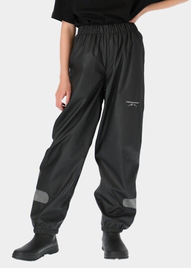 Väderöarna Pants Jr Black/Black 170 Regnbukser Väderöarna Pants Jr Black/Black 170 Regnbukser