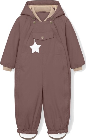 Mini A ture Peppercorn Plum Matwisti Fleece Lined Snowsuit. GRS 4 år/104 cm