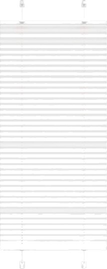  plisségardin Hvit 60x150 cm Stoff Bredde 59,4 Polyester